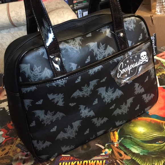 Sourpuss Batt Attack Bowler Purse